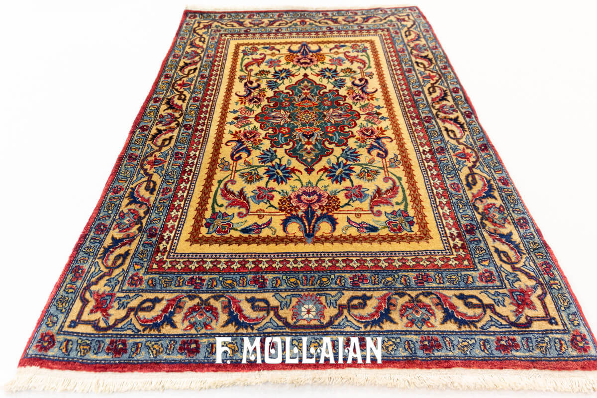 Antique Tehran Rug Part Silk  n°:268990