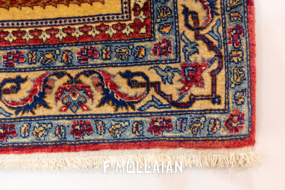 Antique Tehran Rug Part Silk  n°:268990