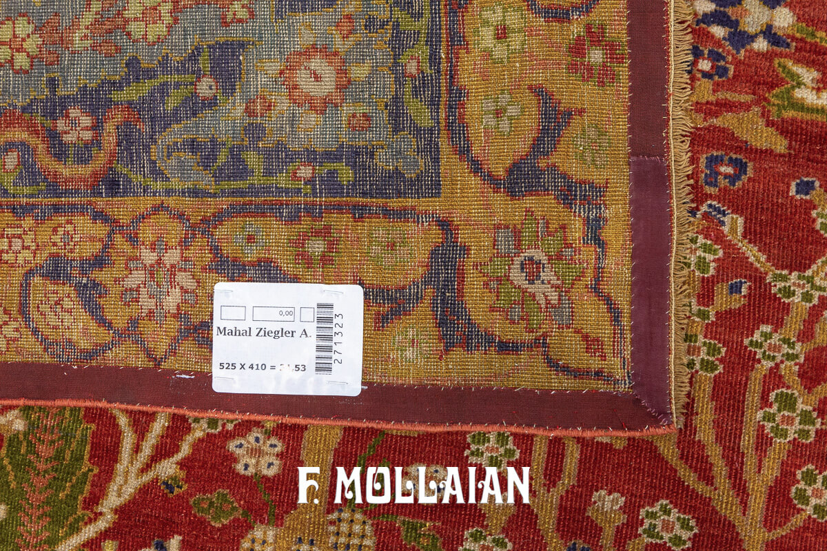 Mahal Ziegler Antique Rug Rust/Red Color n°:271323