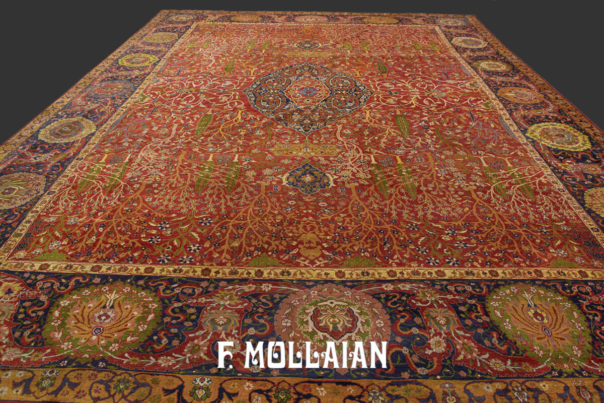 Mahal Ziegler Antique Rug Rust/Red Color n°:271323