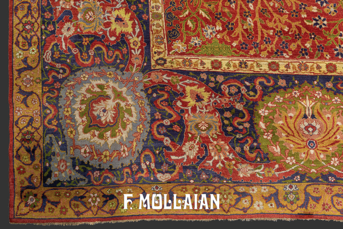 Mahal Ziegler Antique Rug Rust/Red Color n°:271323