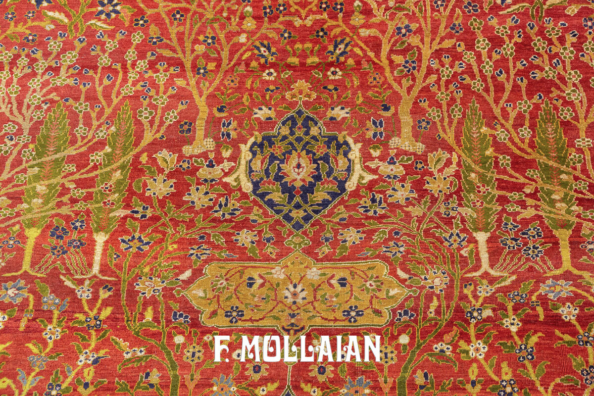 Mahal Ziegler Antique Rug Rust/Red Color n°:271323