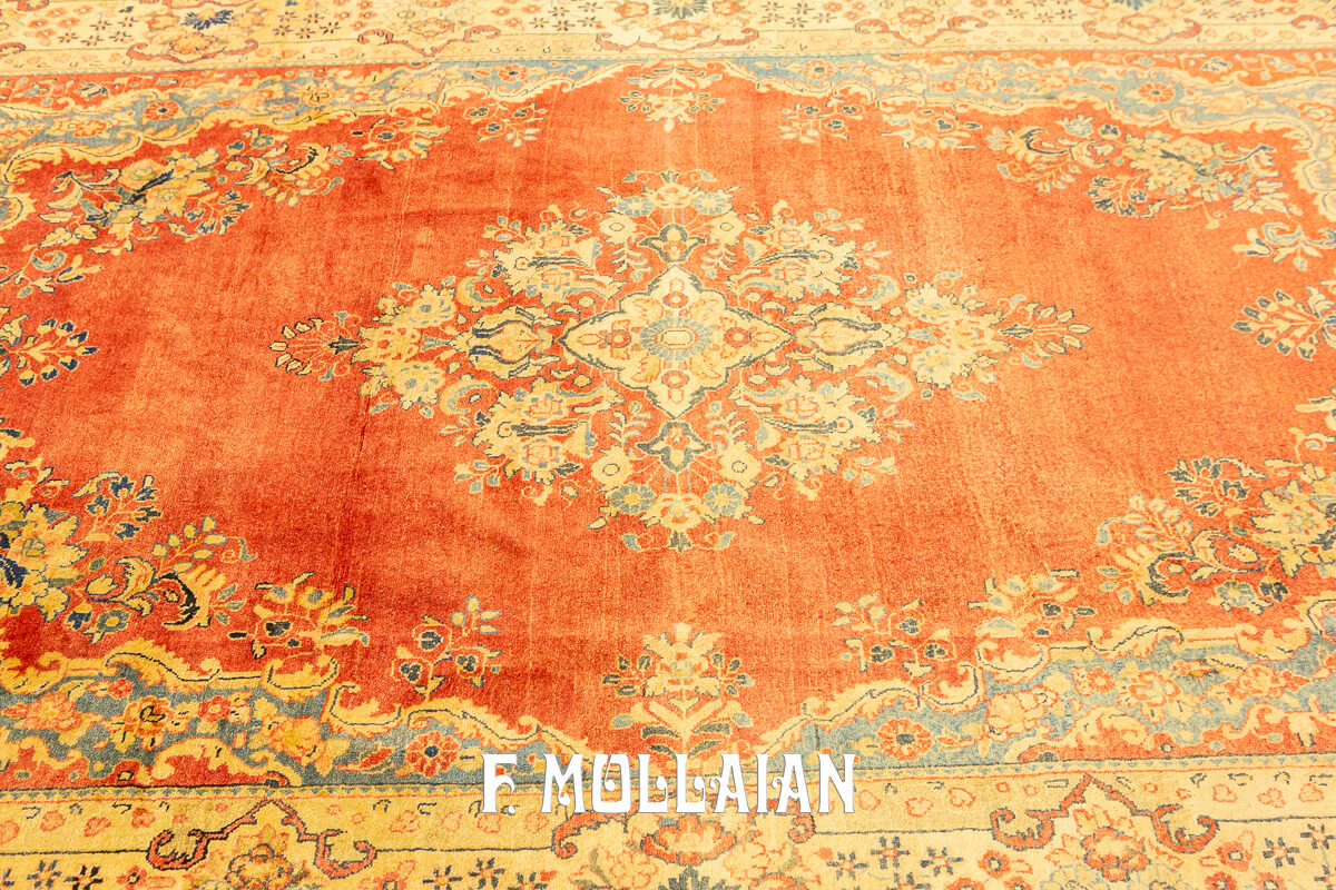 Tapis Sarouk (Sarugh) Couleur Rouille n°:28206368