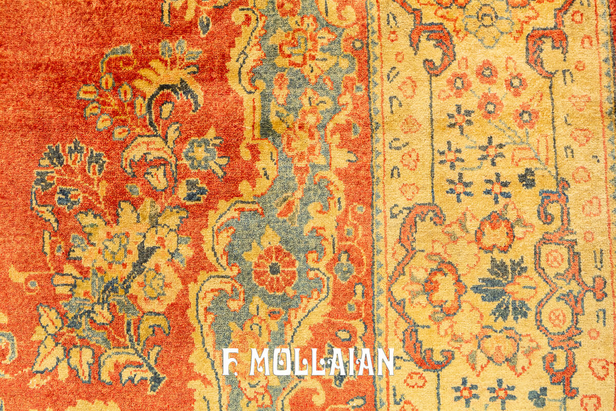 Tapis Sarouk (Sarugh) Couleur Rouille n°:28206368