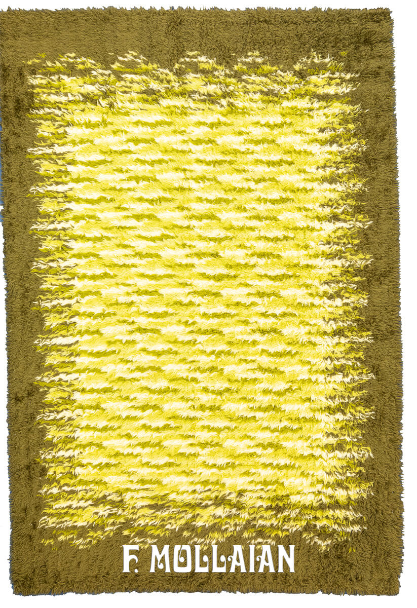 Rya Rug Swedish Green Color n°:366007