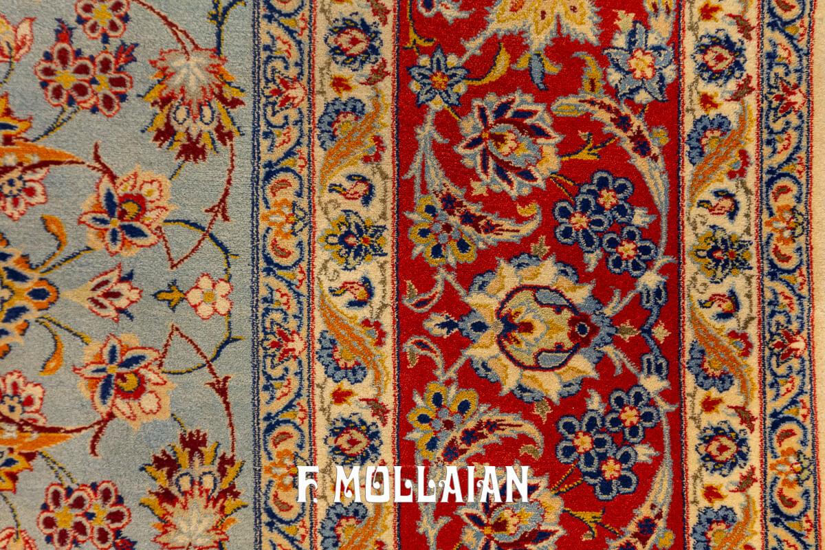 Tapis Ispahan Chaînes de Soie n°:42797440