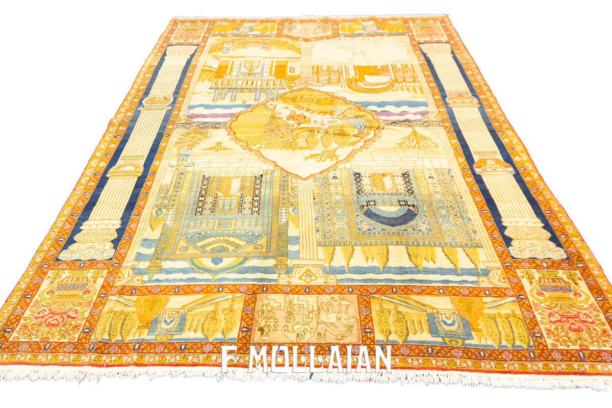 Tapis Pictural Tabriz n°:44930247