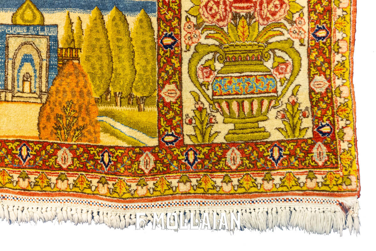 Tapis Pictural Tabriz n°:44930247