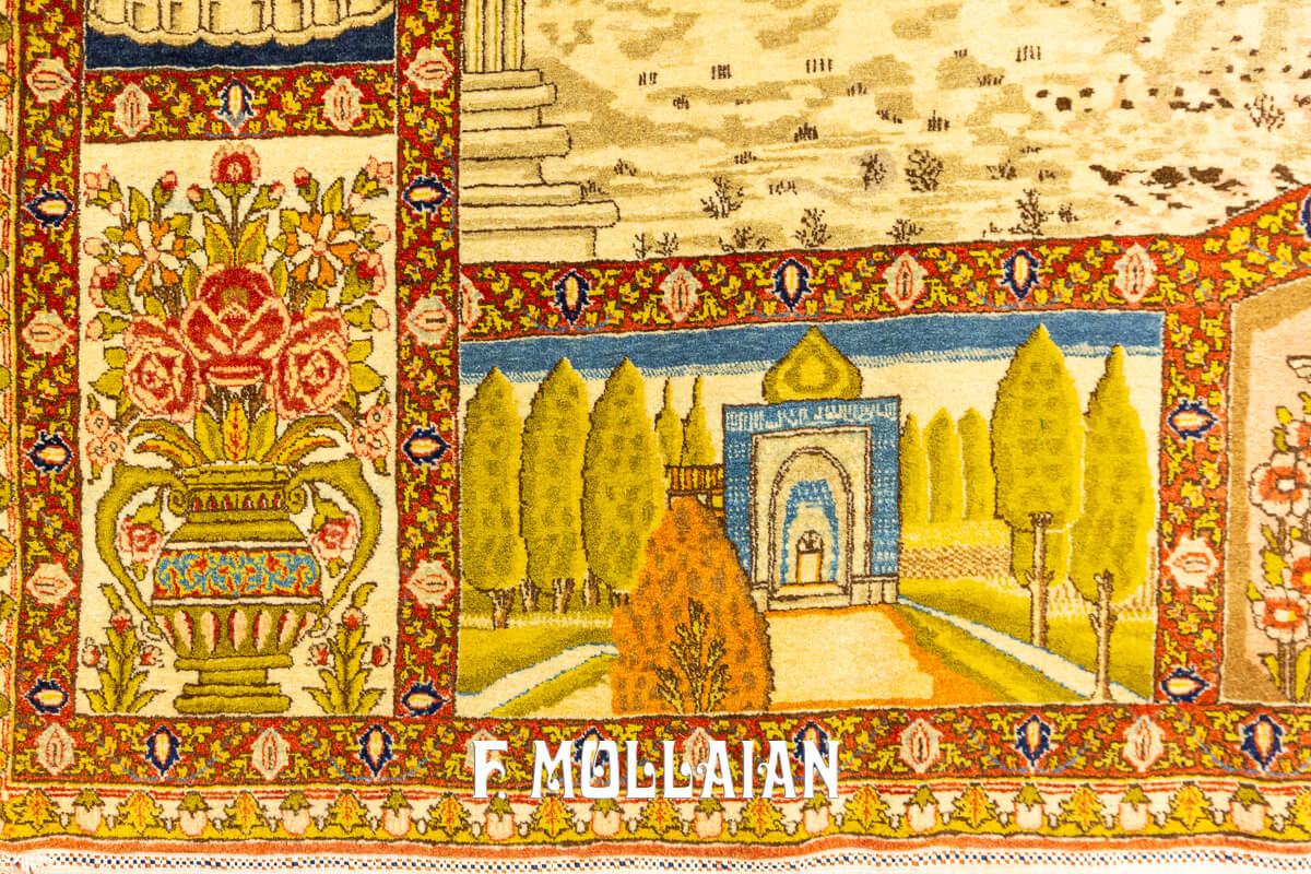 Tapis Pictural Tabriz n°:44930247