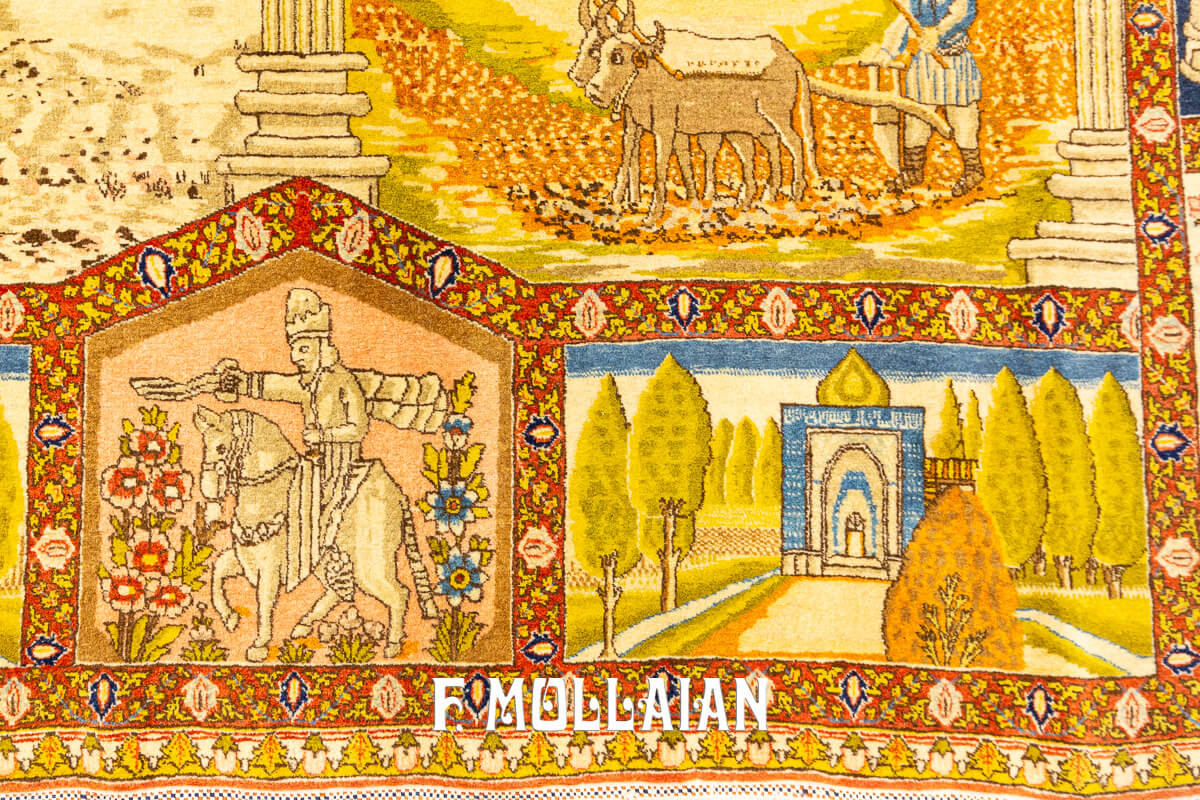 Tapis Pictural Tabriz n°:44930247