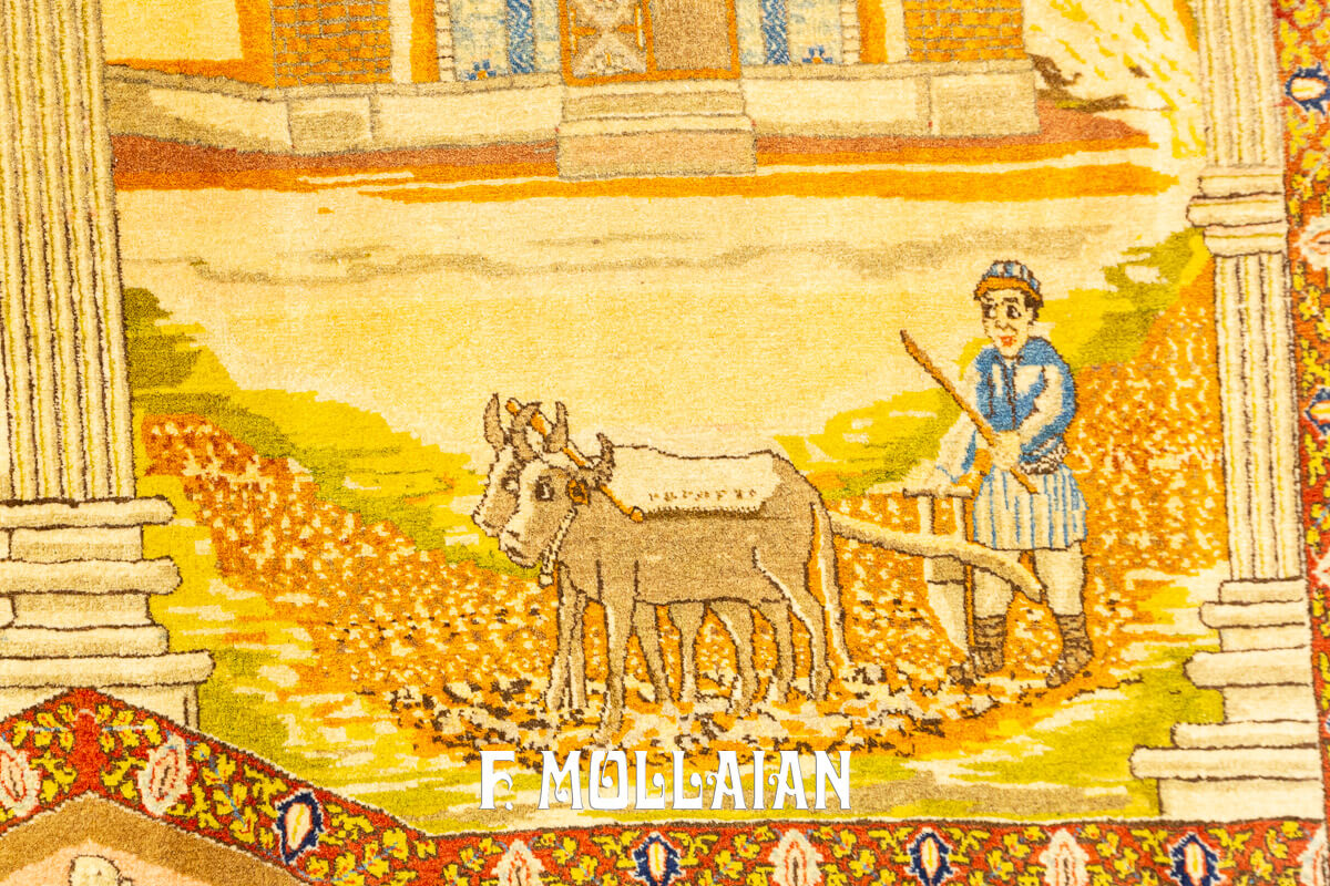 Tapis Pictural Tabriz n°:44930247
