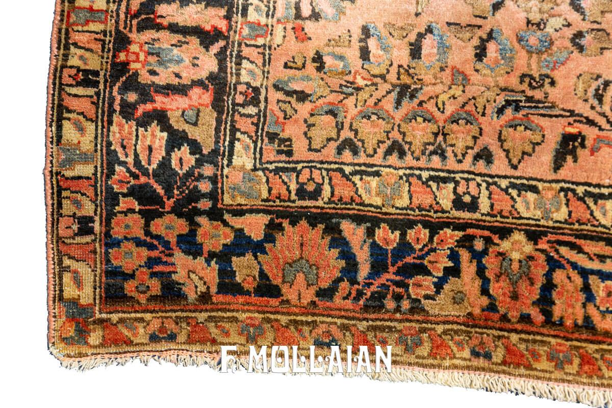 Tapis Sarouk (Sarugh) Couleur Rouille n°:45968439
