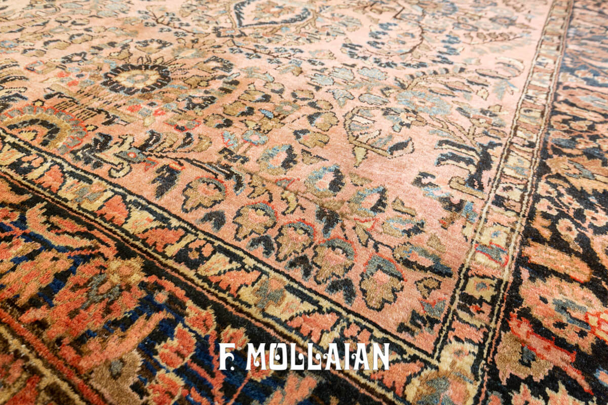 Tapis Sarouk (Sarugh) Couleur Rouille n°:45968439