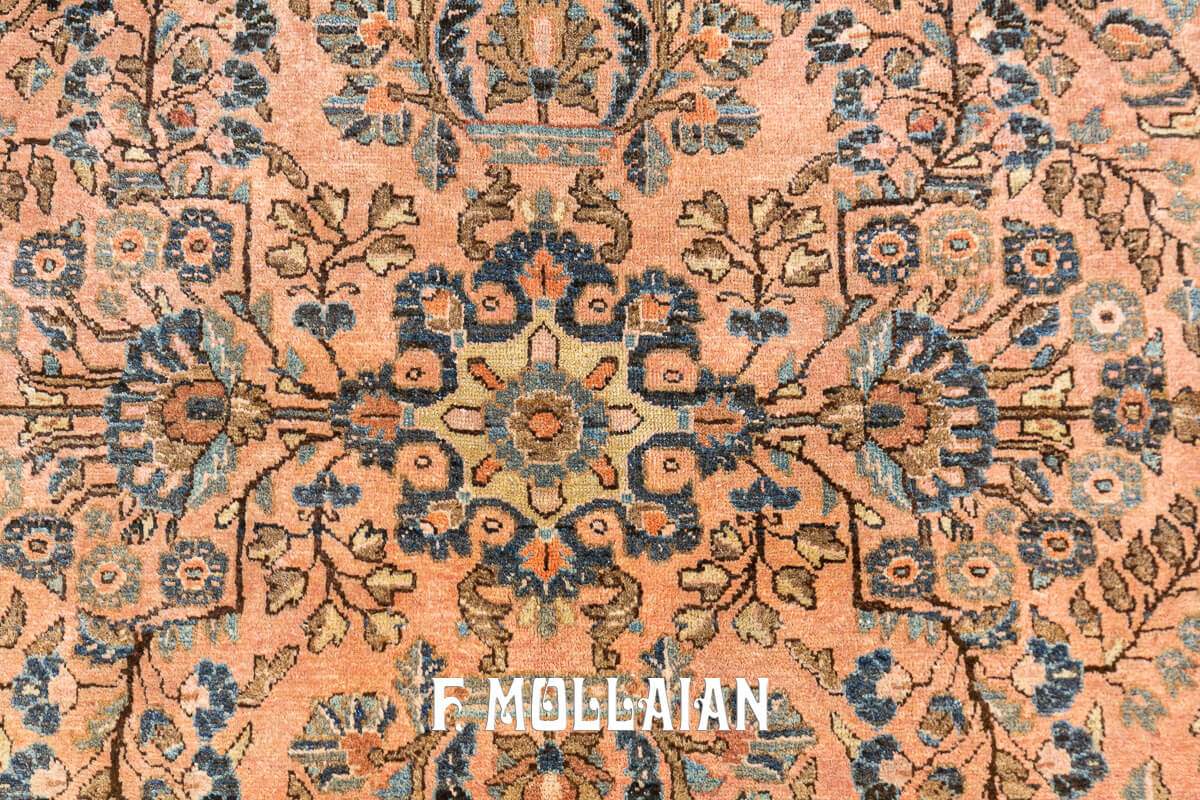 Tapis Sarouk (Sarugh) Couleur Rouille n°:45968439