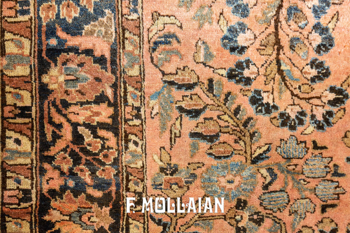 Tapis Sarouk (Sarugh) Couleur Rouille n°:45968439