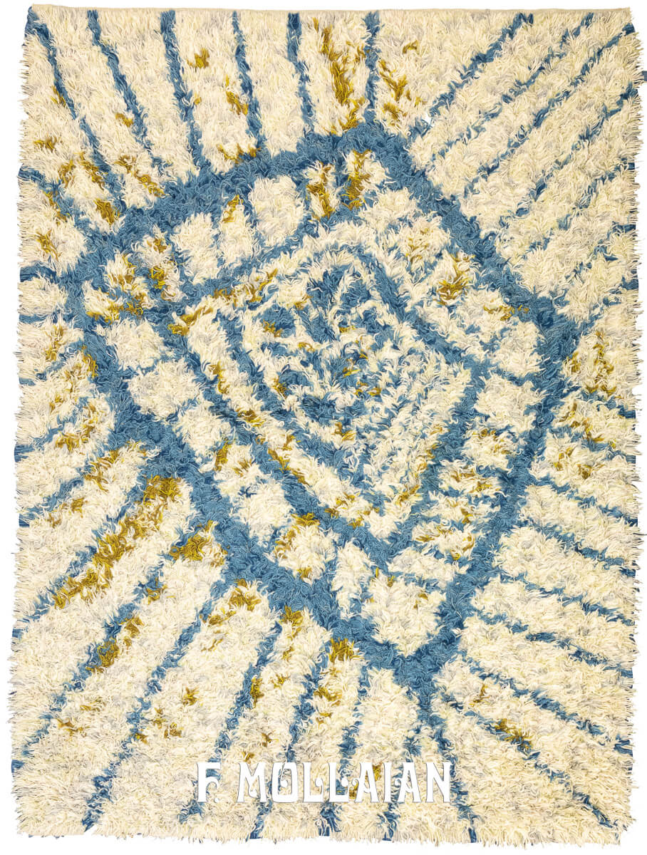 Rya Rug Blue/White Color n°:580740