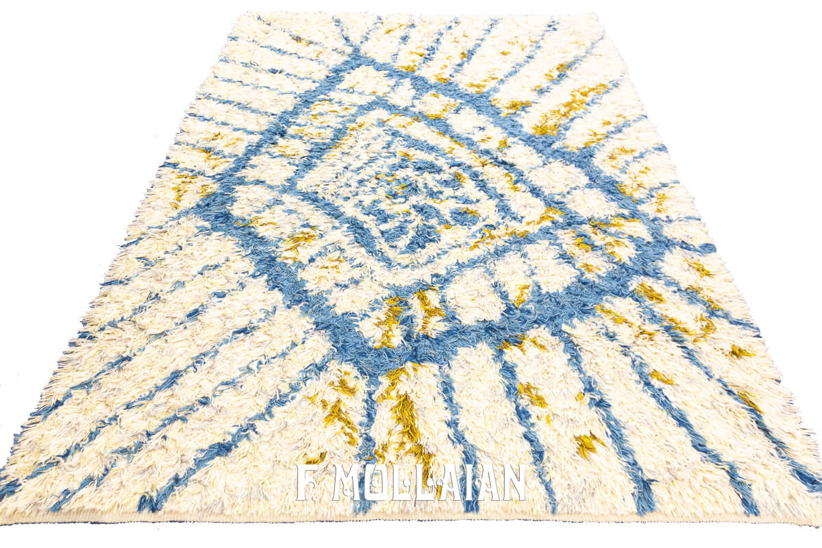 Rya Rug Blue/White Color n°:580740