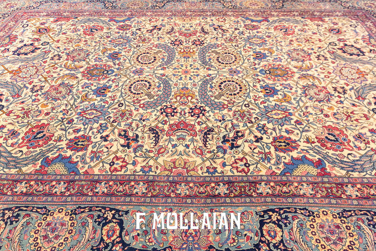 Tapis Antique Tehran Beige n°:585188