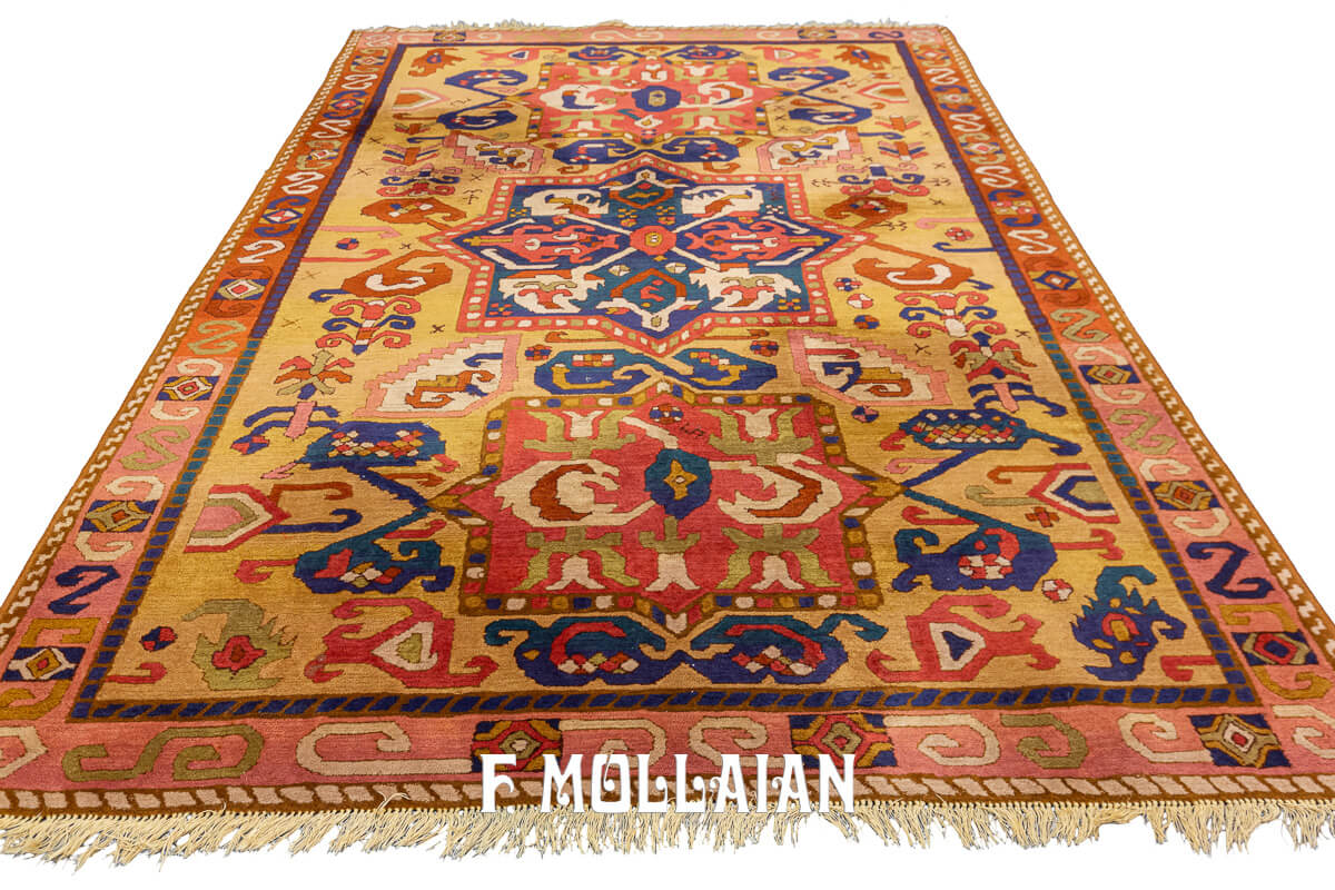 Tapis Déco German Tetex Couleur Marron/Rouge n°:59478940