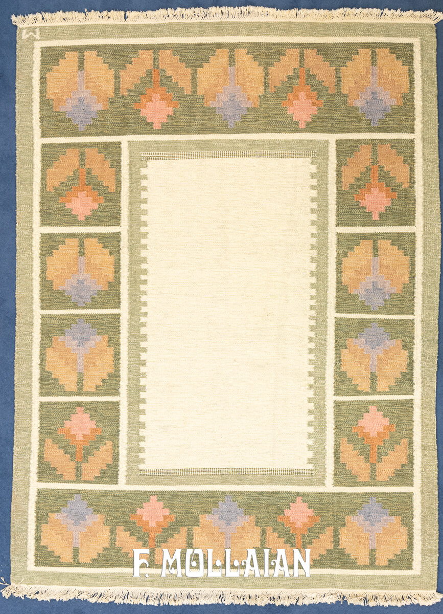 Scandinavian Rug Flat Weave n°:622053