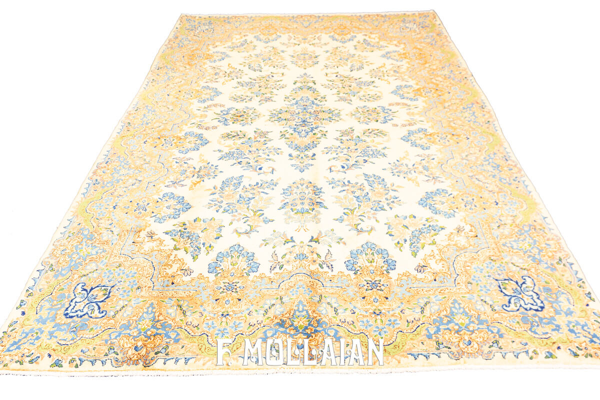 Antique Kerman Rug Beige Color n°:62391567