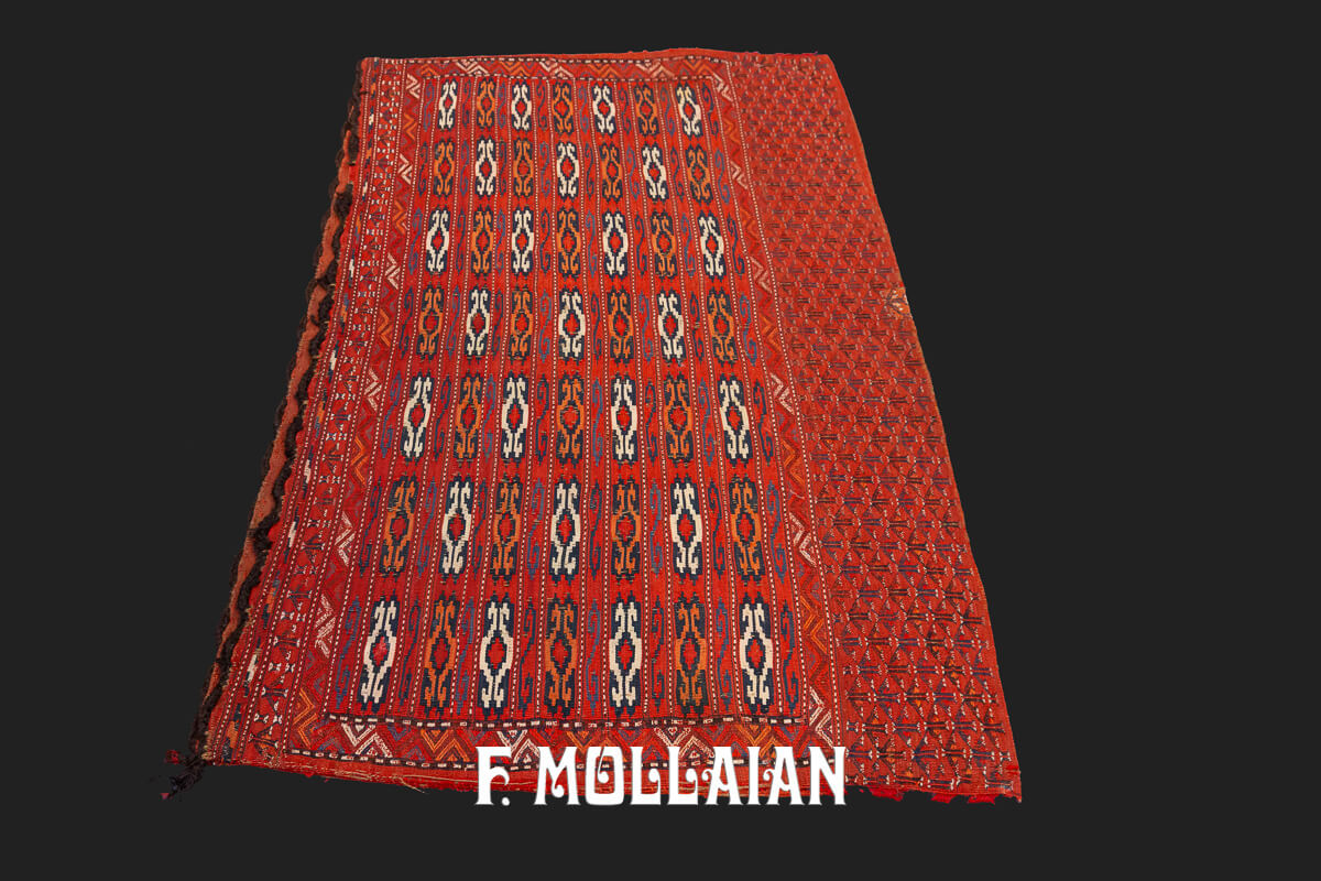 Tapis Kilim Ancien Jadjim Paire Couleur Rouge n°:722303
