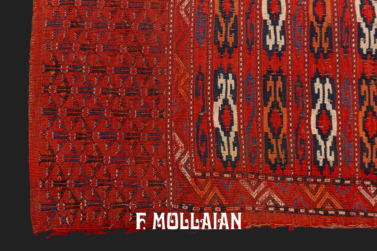 Tapis Kilim Ancien Jadjim Paire Couleur Rouge n°:722303