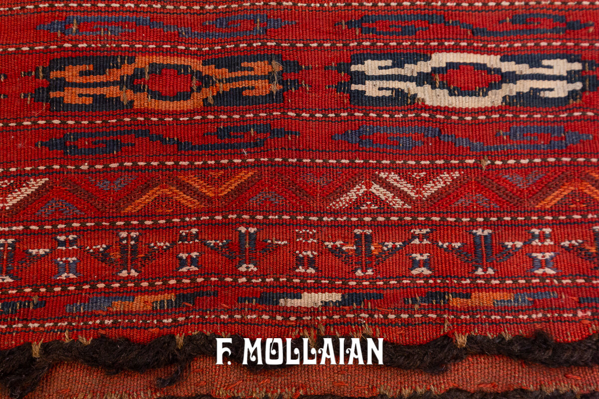 Tapis Kilim Ancien Jadjim Paire Couleur Rouge n°:722303