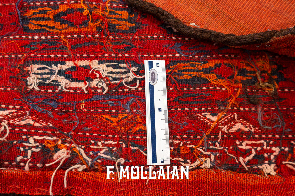 Tapis Kilim Ancien Jadjim Paire Couleur Rouge n°:722303