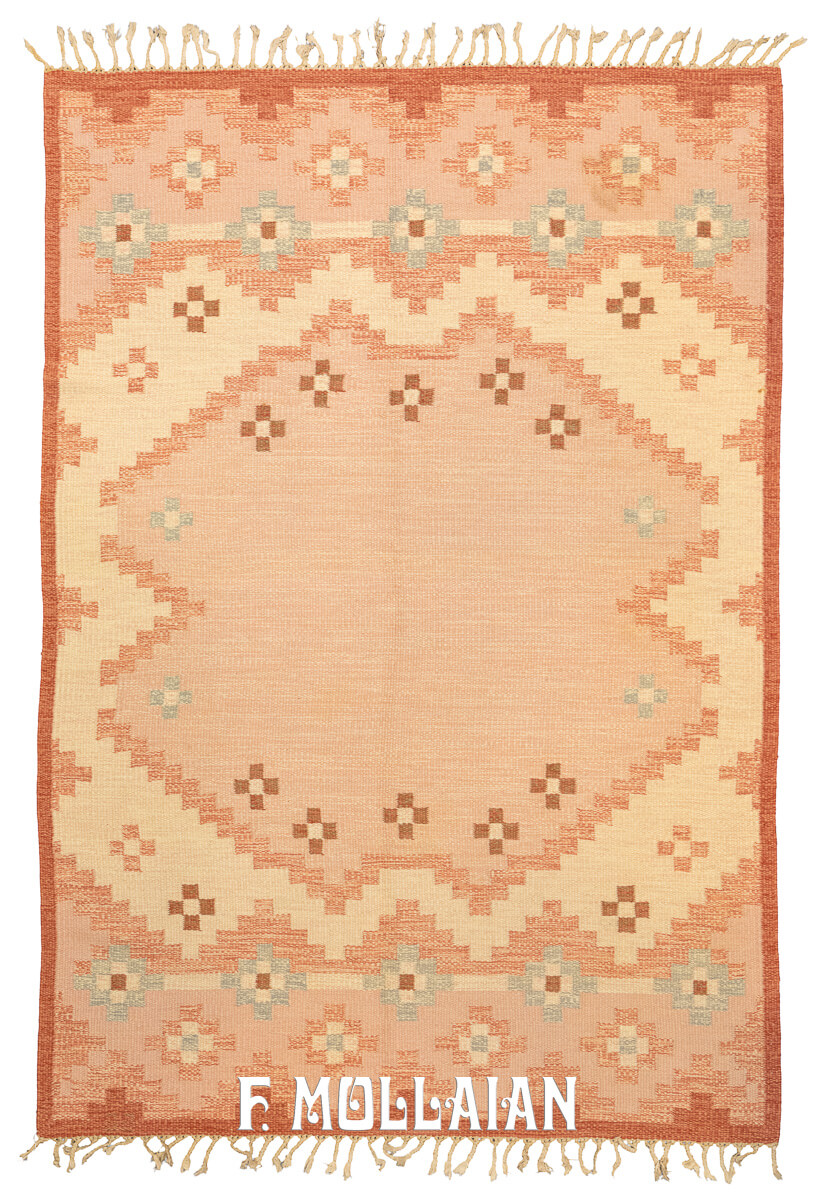 Rollakan Swedish Rug Pink Color n°:953714