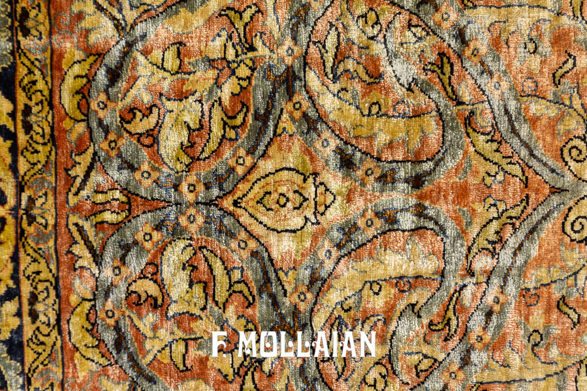 Hereke Rug Silk Extra Fine Beige Color n°:956212