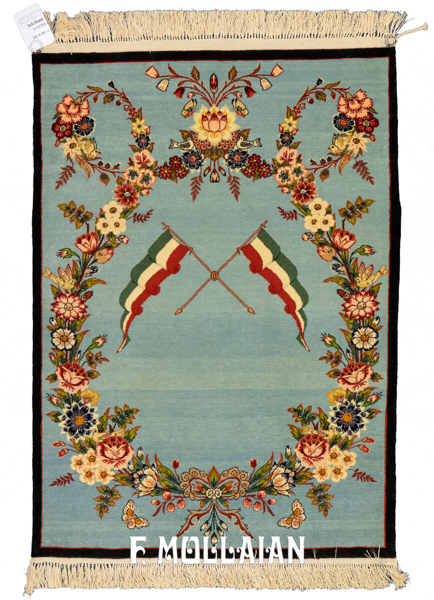 Isfahan Rug Qajar Silk Warps Extra Fine n°:956621