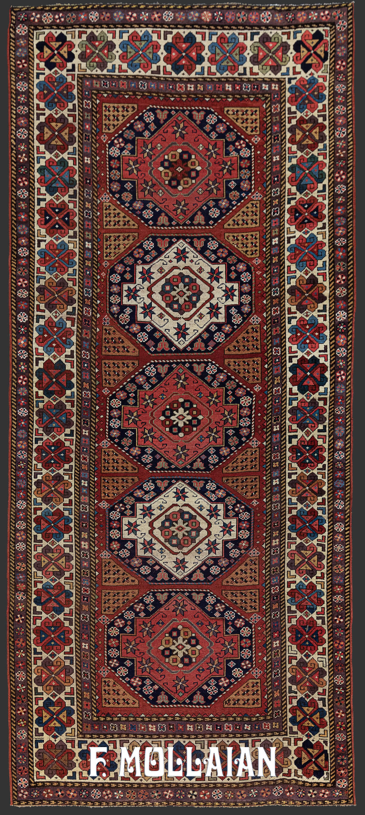 Tappeto Kalleh Antico Persiano Shahsavan n°:10843775