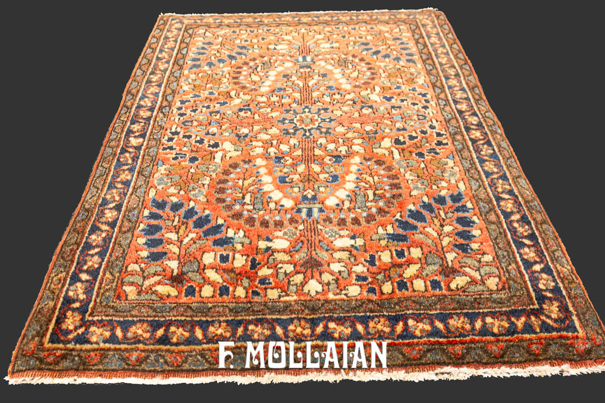 Sarouk Rug Floral Design n°:222207