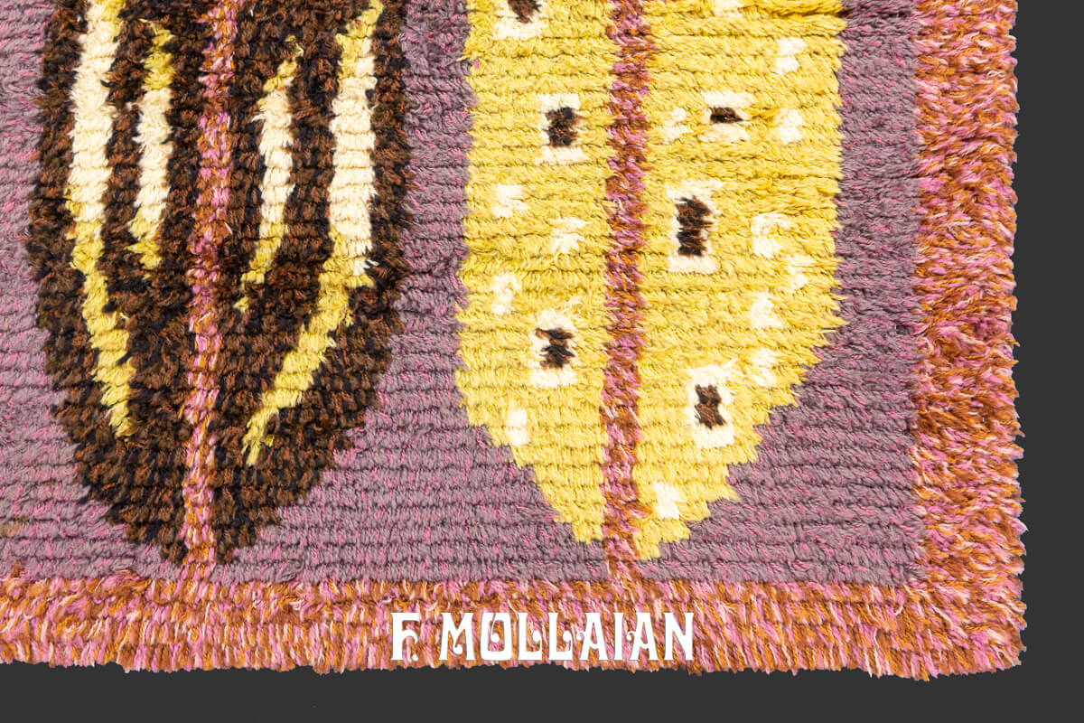 Rya Rug Abstract Design n°:240097
