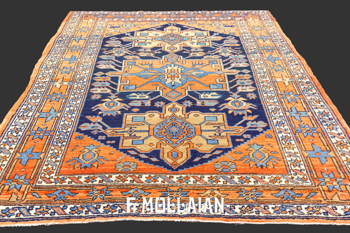 Tapis Heriz Garaje Champ Bleu Foncé n°:257549