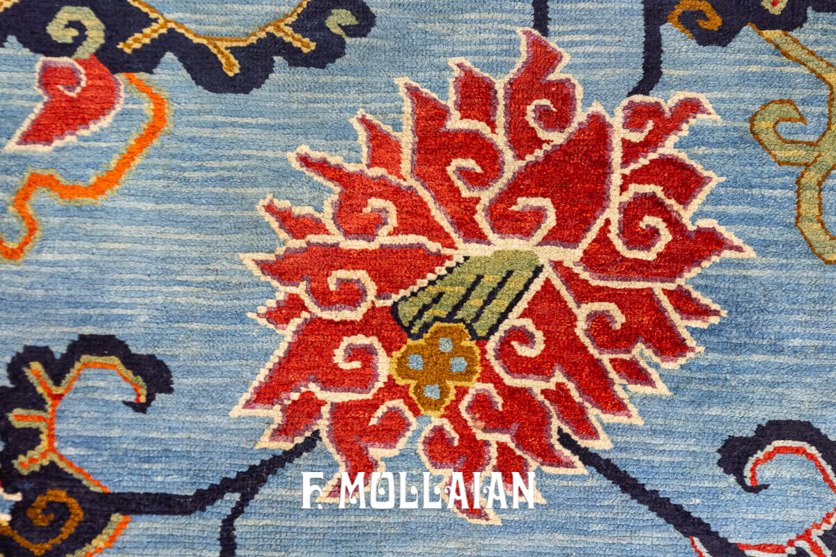 Tibetan Rug Blue Field n°:371714