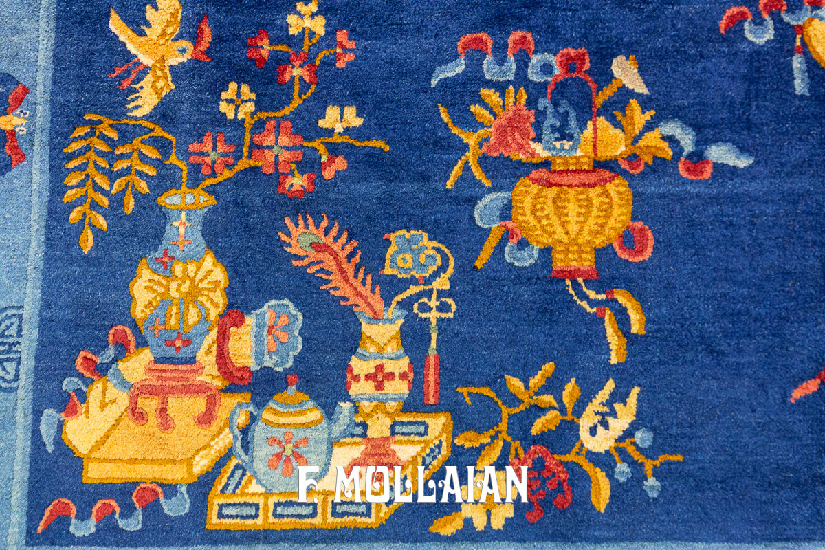 Peking Rug Blue Field n°:400088