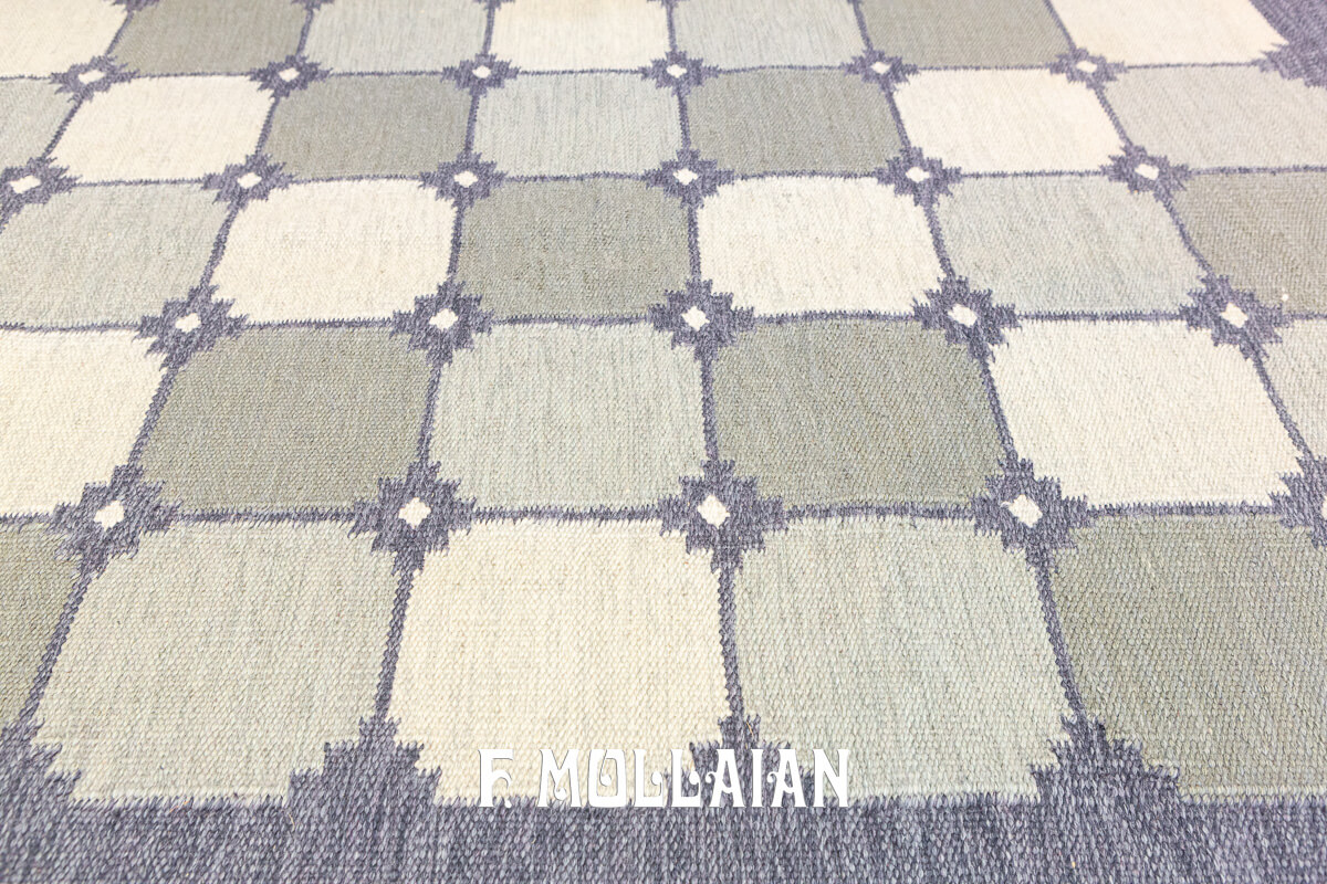 Scandinavian Rug Rollakan Signed NN n°:410853