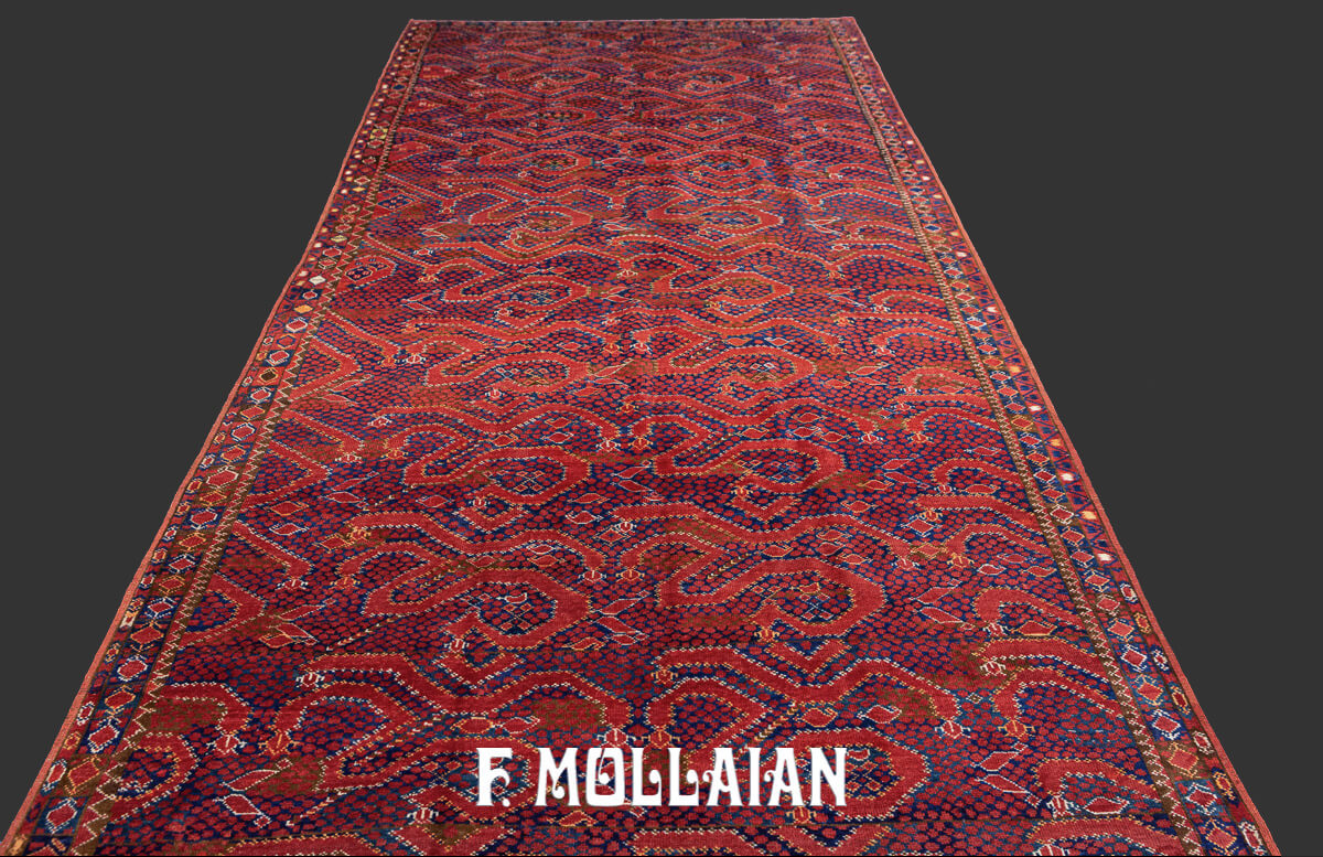 Tapis Noué Main Turkmèn Ersari n°:44545463