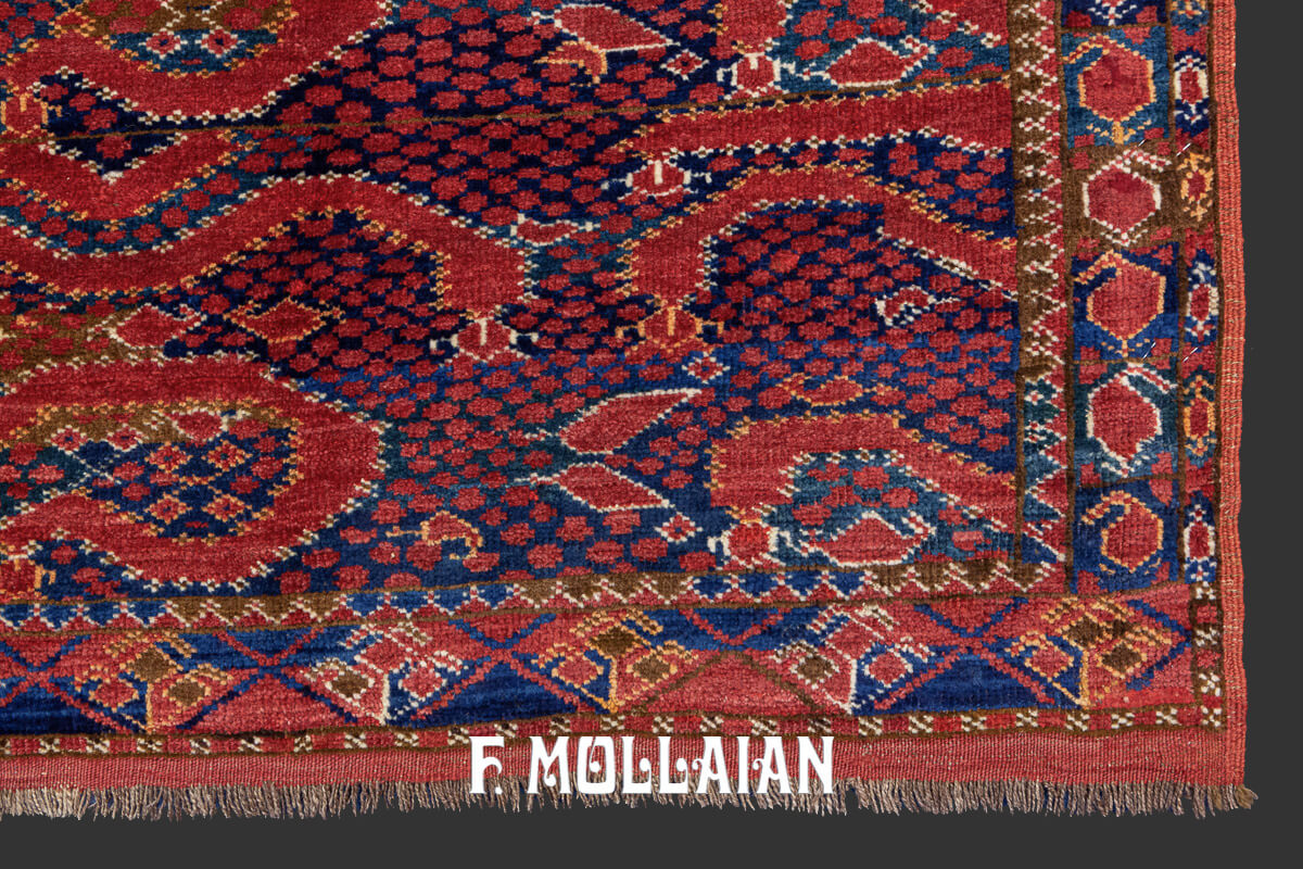 Tapis Noué Main Turkmèn Ersari n°:44545463