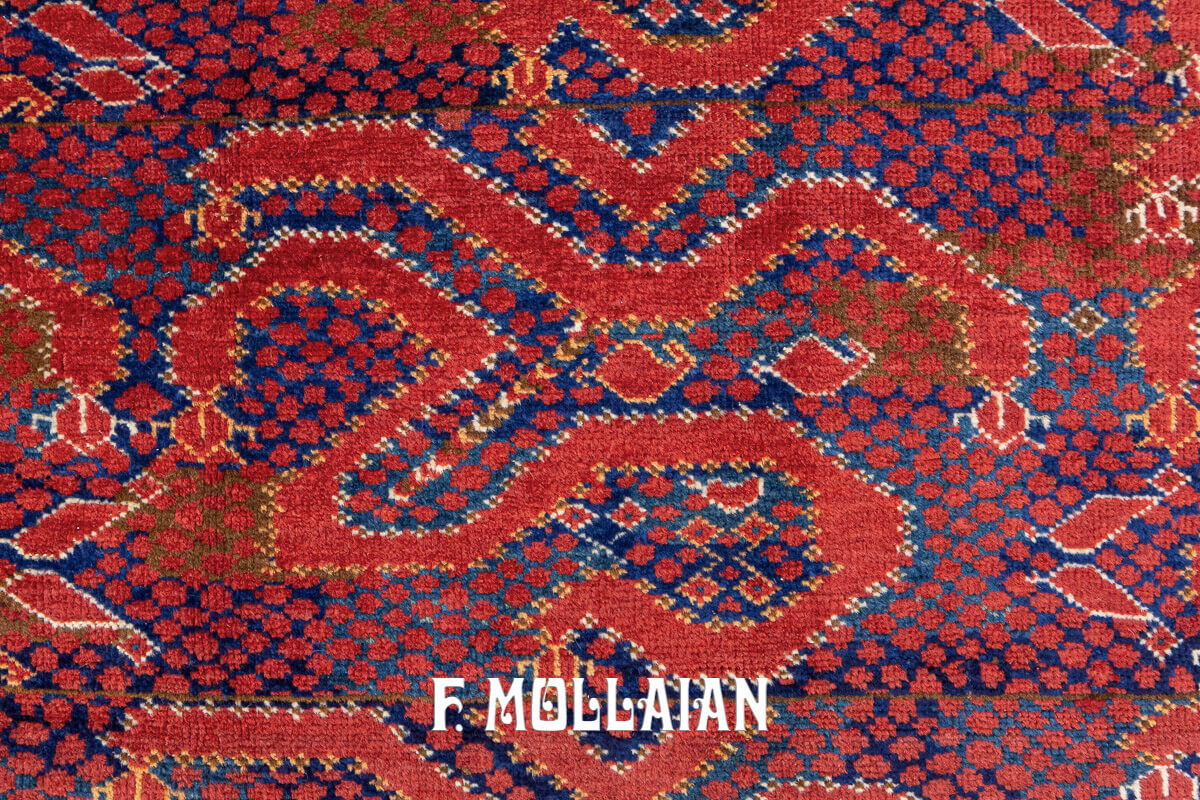 Tapis Noué Main Turkmèn Ersari n°:44545463