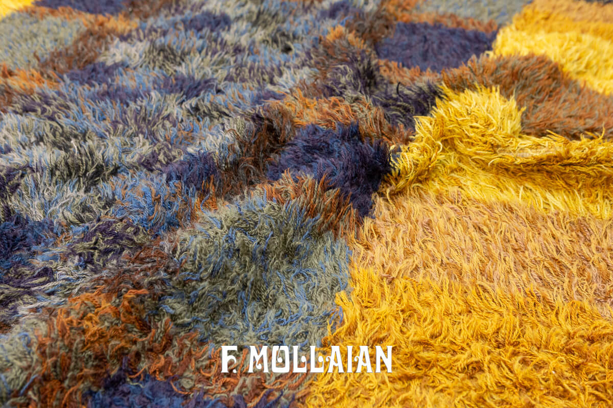 Rya Rug Abstract Design n°:479835