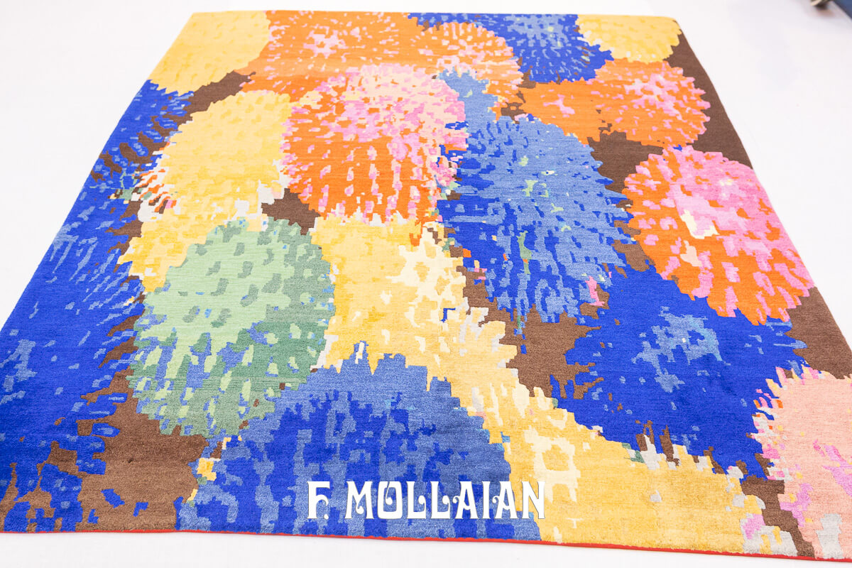 Tibetan Rug Abstract Design n°:555479