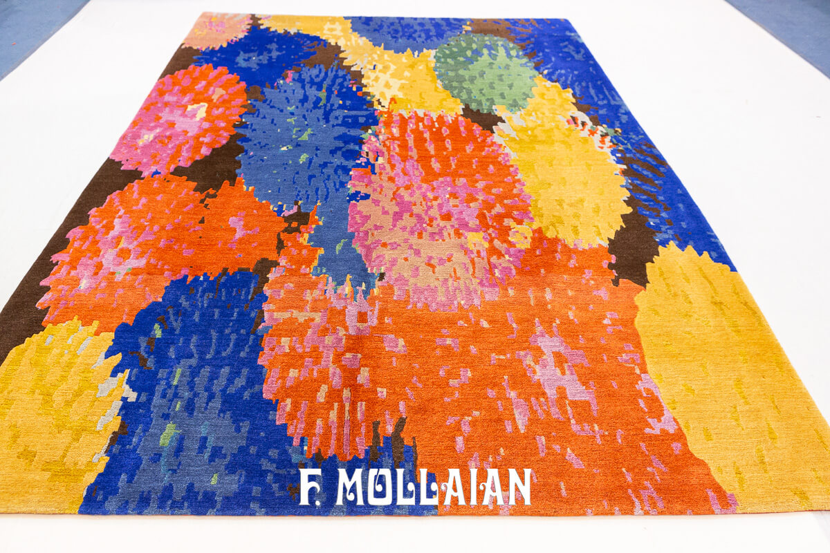 Tibetan Rug Abstract Design n°:555479