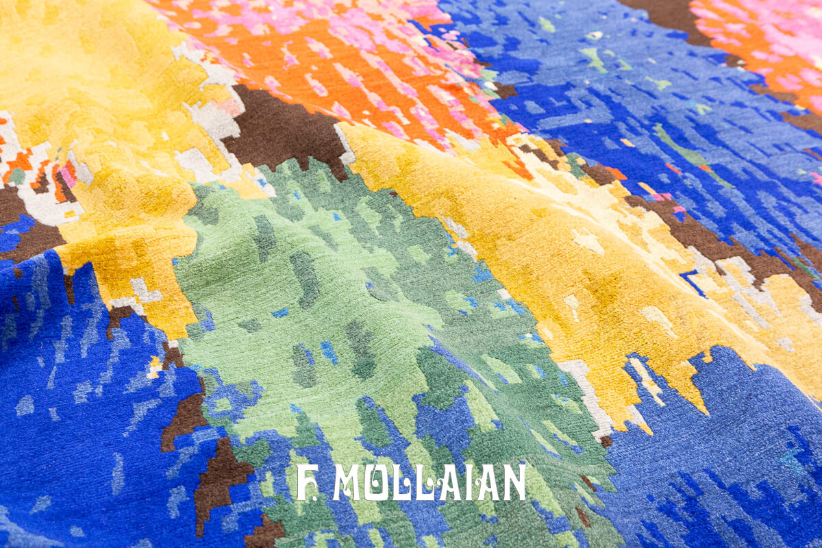 Tibetan Rug Abstract Design n°:555479