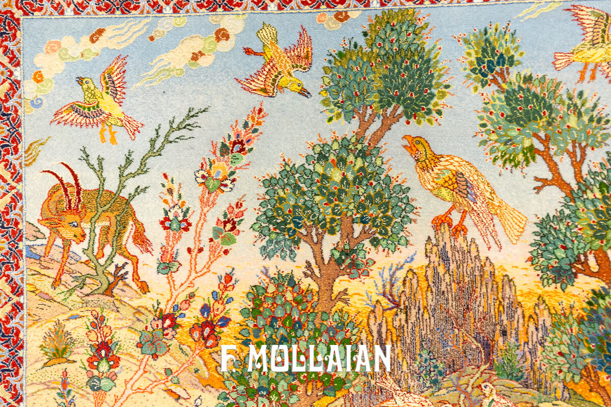 Isfahan Rug Silk Warps n°:566113