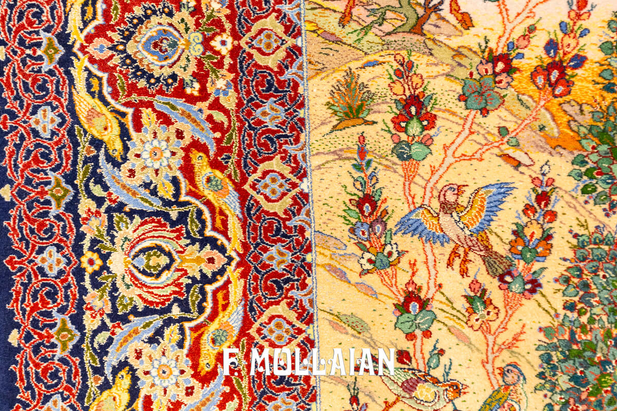 Isfahan Rug Silk Warps n°:566113