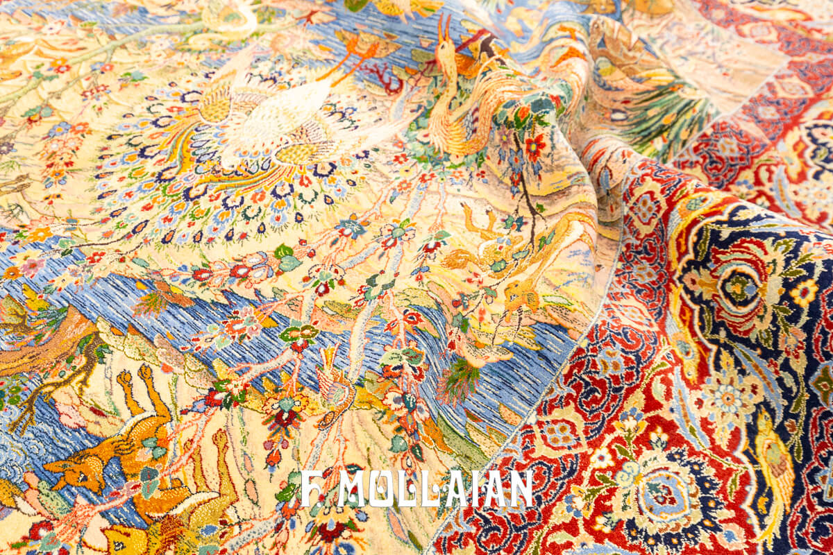 Isfahan Rug Silk Warps n°:566113