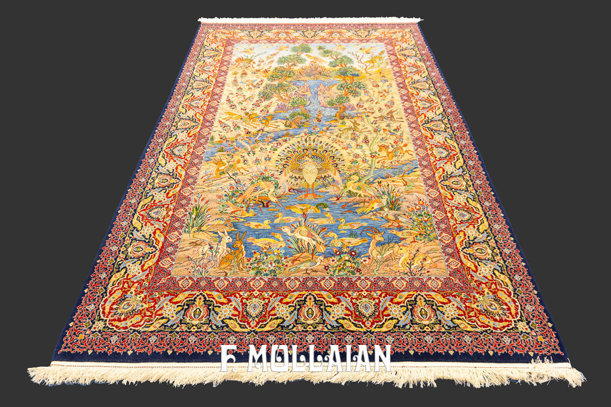 Isfahan Rug Silk Warps n°:566113